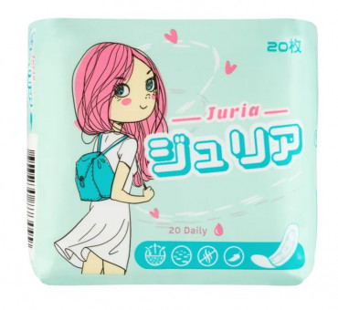 JURIA  Прокладки Ежедневные Daily 15,5см 20 шт