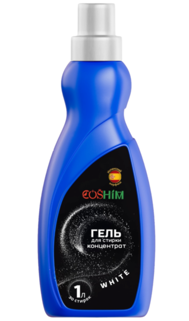 COSHIM Power Гель для стирки Концентрат White 1л (30 стирок, густой) *Power усиленная формула, защита от грязи, парфюмированные микрокапсулы COSHIM Power Гель для стирки Концентрат White 1л (30 стирок, густой) *Power усиленная формула, защита от грязи, парфюмированные микрокапсулы