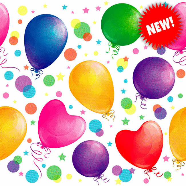 Plushe Салфетки Воздушные шары (День Рождения), 33см, 3 слоя, 18 листов Plushe Салфетки Воздушные шары (День Рождения), 33см, 3 слоя, 18 листов