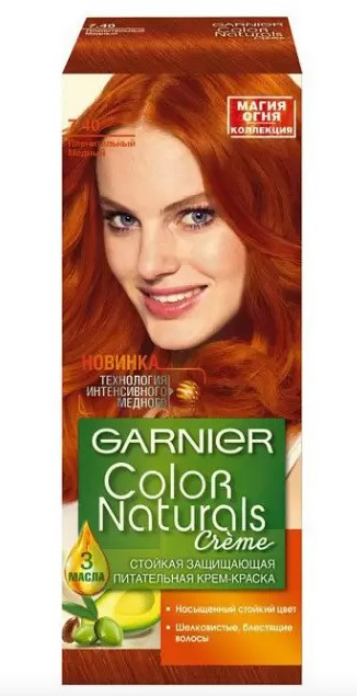 Garnier color naturals краска для волос Пленительный медный 7,40 Garnier color naturals краска для волос Пленительный медный 7,40