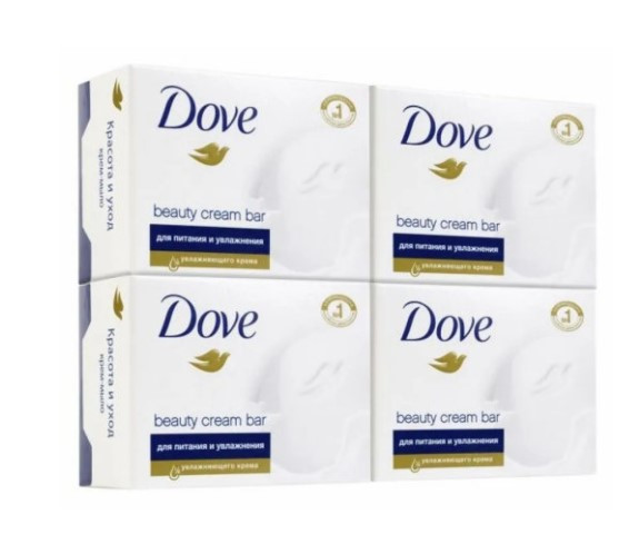 DOVE Мыло туалетное Красота и уход  набор 4х135 гр