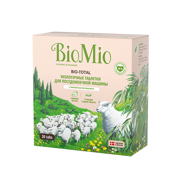 Таблетки для ПММ BIO MIO 30шт Bio-Total Эвкалипт