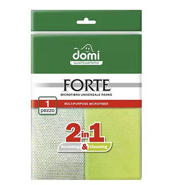 Domi Микрофибра универсальная Forte 2в1 1шт Domi Микрофибра универсальная Forte 2в1 1шт