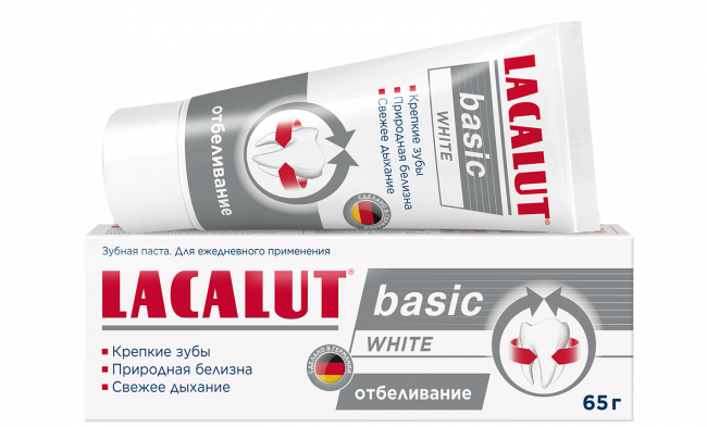 Зубная паста LACALUT® basic white, 65 г Зубная паста LACALUT® basic white, 65 г