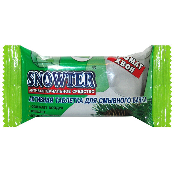 Snowter Таблетка для смывного бачка унитаза 50гр. Хвоя Snowter Таблетка для смывного бачка унитаза 50гр. Хвоя