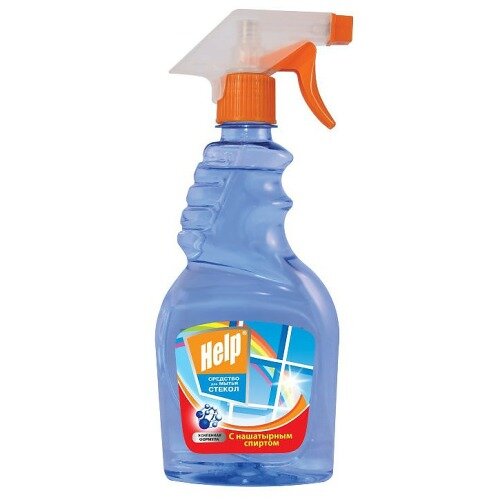 Средство для мытья стекол "Help" С нашатырным спиртом 0,75 л с распылителем Средство для мытья стекол "Help" С нашатырным спиртом 0,75 л с распылителем