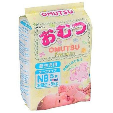 OMUTSU Подгузники для новорожденных New Born (до 5 кг), 5 шт. OMUTSU Подгузники для новорожденных New Born (до 5 кг), 5 шт.