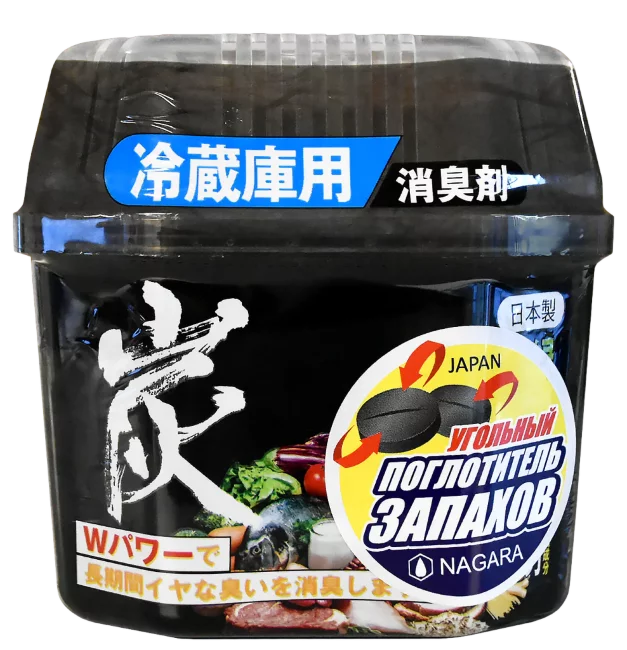 NAGARA уголь древесный для устранения запаха в холодильнике 160г