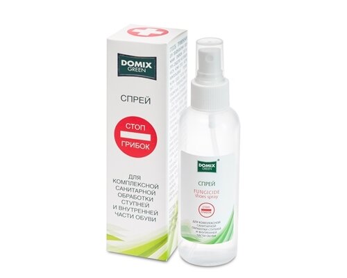 Domix Green Стоп Грибок лосьон-спрей для сан. обработки ступней и обуви 150мл Domix Green Стоп Грибок лосьон-спрей для сан. обработки ступней и обуви 150мл