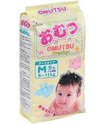 OMUTSU Подгузники детские M (6-11 кг), 5 шт. OMUTSU Подгузники детские M (6-11 кг), 5 шт.
