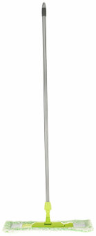 МЖ Швабра плоская универсальная LUXE ИДЕАЛ с прорезиненной рукояткой 118 см