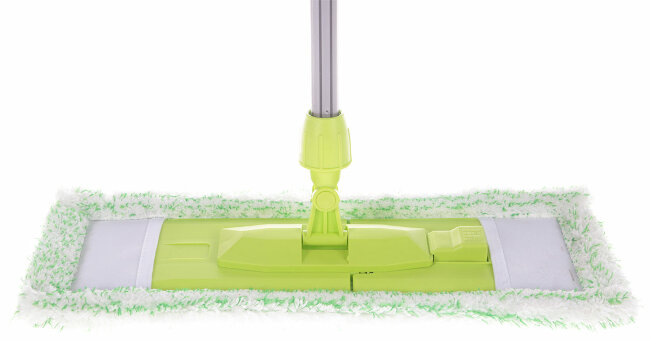 МЖ Швабра плоская универсальная LUXE ИДЕАЛ с прорезиненной рукояткой 118 см