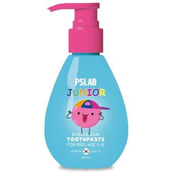 PSLAB JUNIOR Детская зубная паста со вкусом бабл-гам, 200 мл PSLAB JUNIOR Детская зубная паста со вкусом бабл-гам, 200 мл