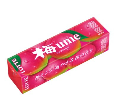 Резинка жевательная "Умэ"со вкусом японской сливы, Lotte Резинка жевательная "Умэ"со вкусом японской сливы, Lotte