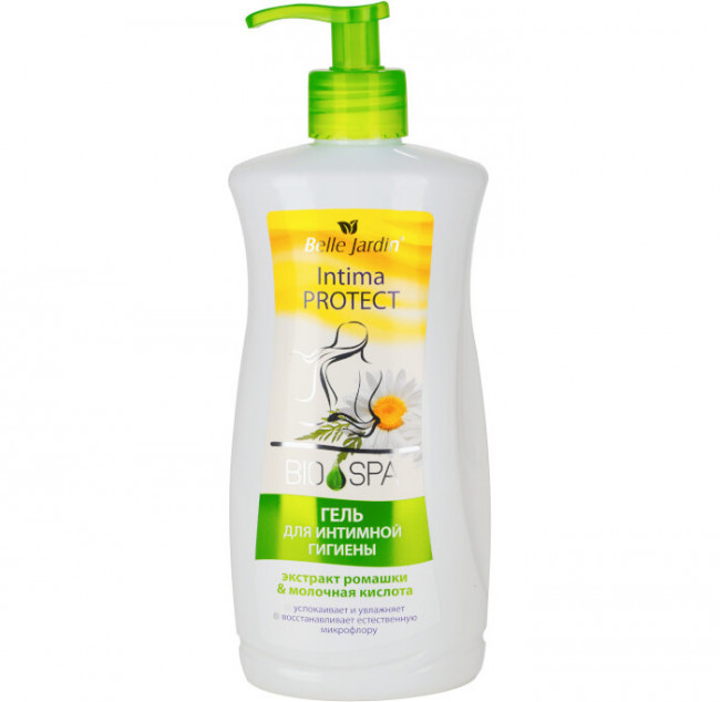 Belle Jardin Гель для интимной гигиены Экстракт ромашки + молочная кислота Bio Spa 500 мл Belle Jardin Гель для интимной гигиены Экстракт ромашки + молочная кислота Bio Spa 500 мл