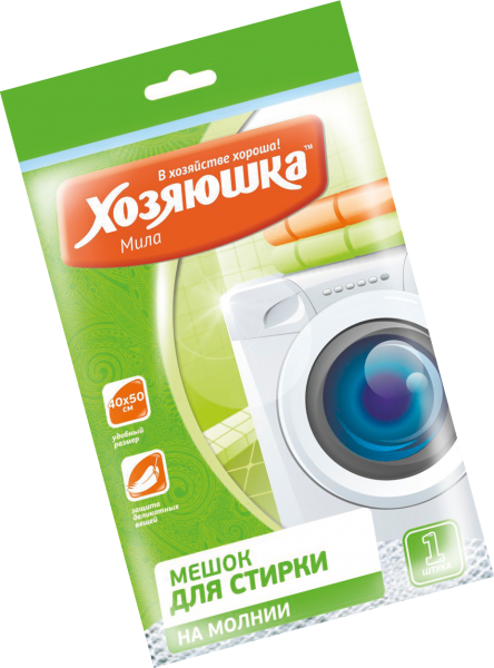 Мешок для стирки белья "ХОЗЯЮШКА Мила" 50*40 см, 1 шт. WHITE Мешок для стирки белья "ХОЗЯЮШКА Мила" 50*40 см, 1 шт. WHITE