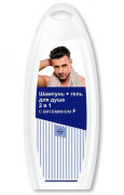 SVOBODA Шампунь/гель для душа с витамином F 2в1 430мл мужской