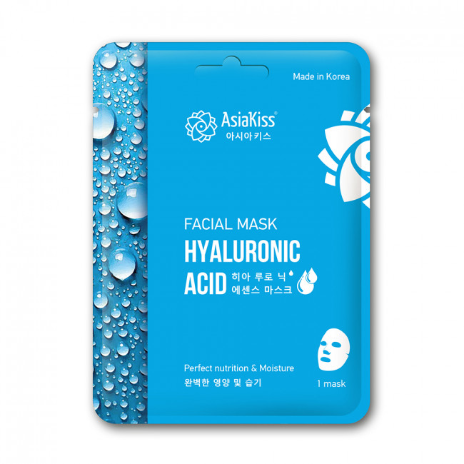 ASIAKISS тканевая маска для лица с гиалуроновой кислотой 1шт ASIAKISS тканевая маска для лица с гиалуроновой кислотой 1шт