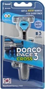 Dorco Pace СROSS 3 бритвенный станок + (5 кассет CROSS) с 3 лезвиями, Dorco Pace СROSS 3 бритвенный станок + (5 кассет CROSS) с 3 лезвиями,