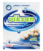 Viksan стиральный порошок +отбеливатель для белого "Цветок хлопка" пачка 400г