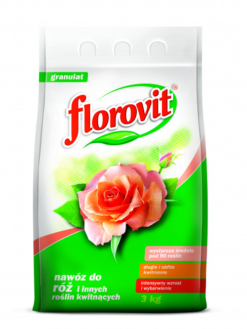FLOROVIT  гранулированный для роз и других цветущих растений, 3 кг