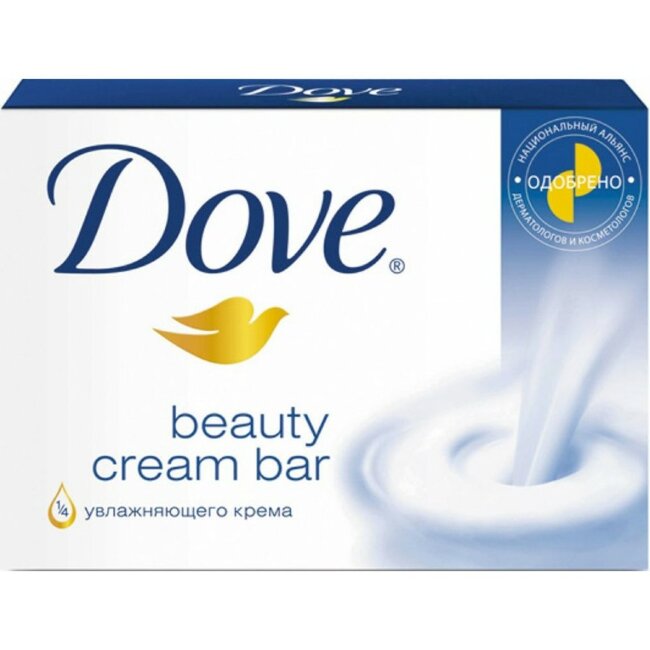 Дав Крем-мыло 135гр "Красота и Уход" синее															