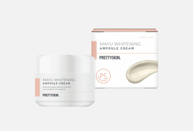 Укрепляющий ампульный крем с экстрактом лошадиного масла  «PRETTYSKIN», 50 мл