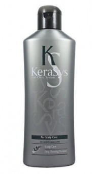 KeraSys Шампунь для волос Scalp Care Deep Cleansing Shampoo Уход за жирной кожей головы, освежающий 180 мл