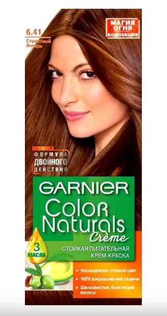 Garnier color naturals краска для волос Страсный янтарь 6.41 Garnier color naturals краска для волос Страсный янтарь 6.41