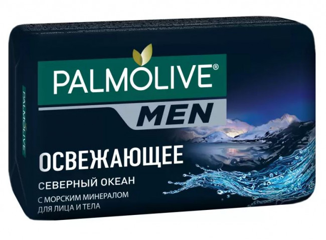 Palmolive Men Мыло освежающее, северный океан 90г