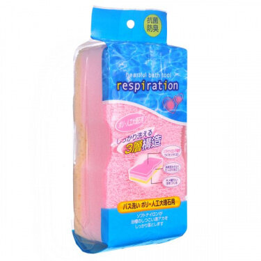 Губка для чистки ванн розовая, 1 шт Губка для чистки ванн розовая, 1 шт