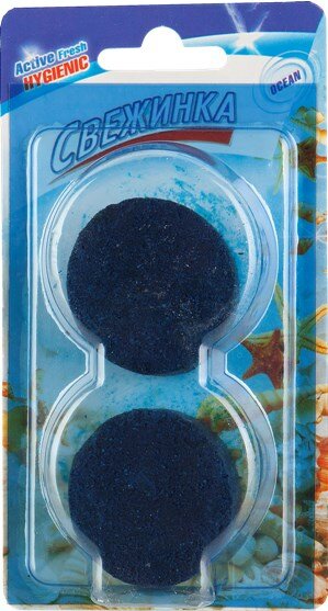 Таблетка 2 шт. для сливного бачка "Свежинка" море 2х40 гр. Таблетка 2 шт. для сливного бачка "Свежинка" море 2х40 гр.