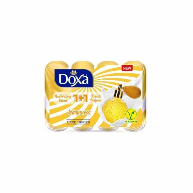 DOXA Твердое мыло серии CARE с увл. кремом WARMNESS экопак 4*80г