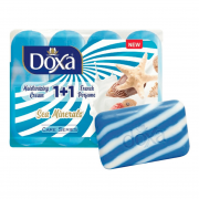 DOXA Твердое мыло серии CARE с увл. кремом Морские минералы экопак 4*80г