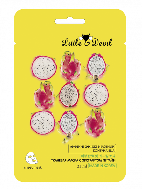 Омолаживающая маска с экстрактом питайи "Little Devil", 21 г.