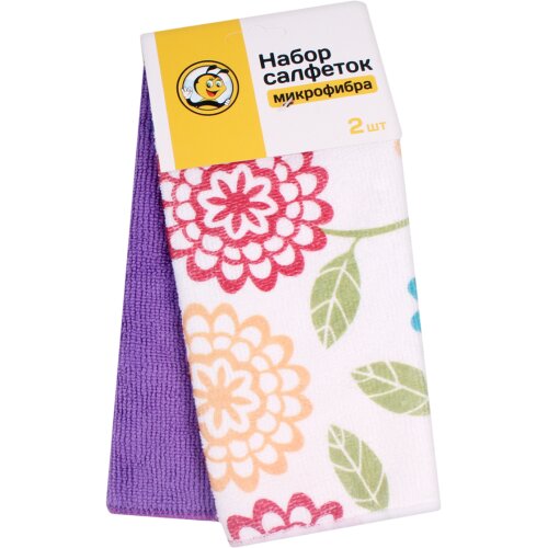Жужу Набор Салфеток микрофибра универсальная 2шт Жужу Набор Салфеток микрофибра универсальная 2шт