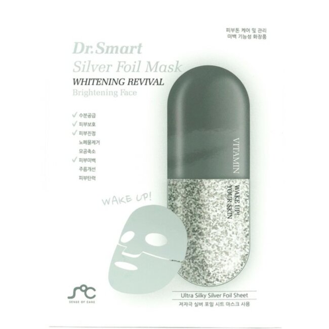 Маска для ровного цвета лица и молодости кожи "Dr.Smart by Angel Key", 10 шт.
