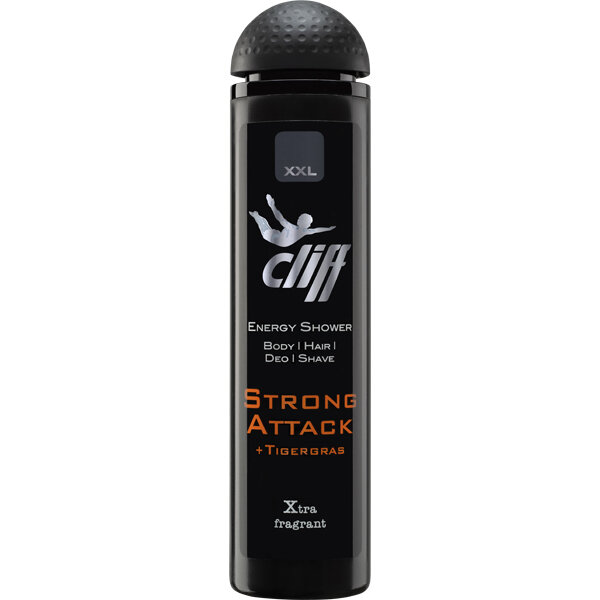 CLIFF мужской 4в1 Гель д/душа-Шампунь-Део-Бритьё Strong Attack/ Сила атаки, центелла 300 мл CLIFF мужской 4в1 Гель д/душа-Шампунь-Део-Бритьё Strong Attack/ Сила атаки, центелла 300 мл