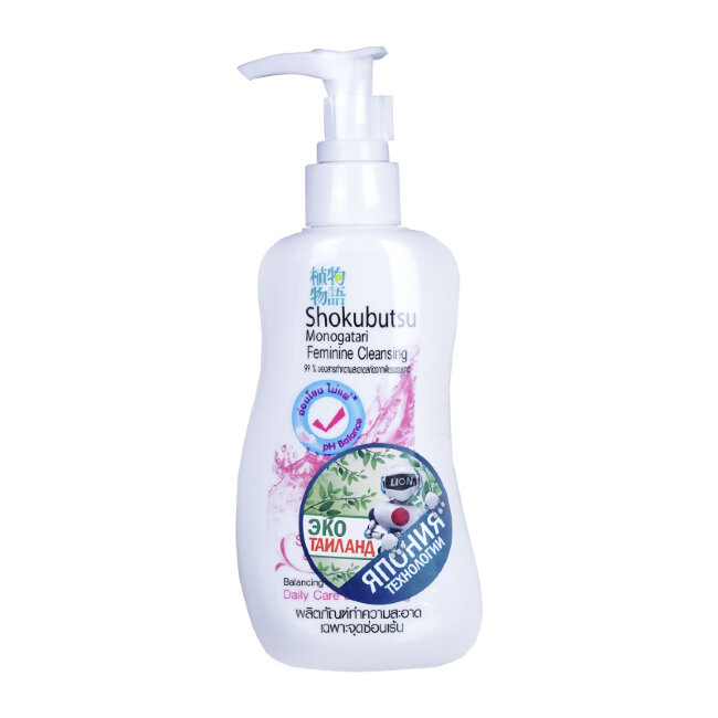 LION THAILAND Shokubutsu Гель-пена для интимной гигиены с алоэ вера и софорой, 150 мл LION THAILAND Shokubutsu Гель-пена для интимной гигиены с алоэ вера и софорой, 150 мл