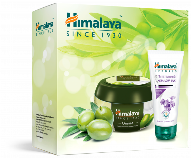 Himalaya Подарочный Набор №5 (Крем Экстра Питательный Олива 50 мл. Питательный крем для рук 50 мл.) Himalaya Подарочный Набор №5 (Крем Экстра Питательный Олива 50 мл. Питательный крем для рук 50 мл.)