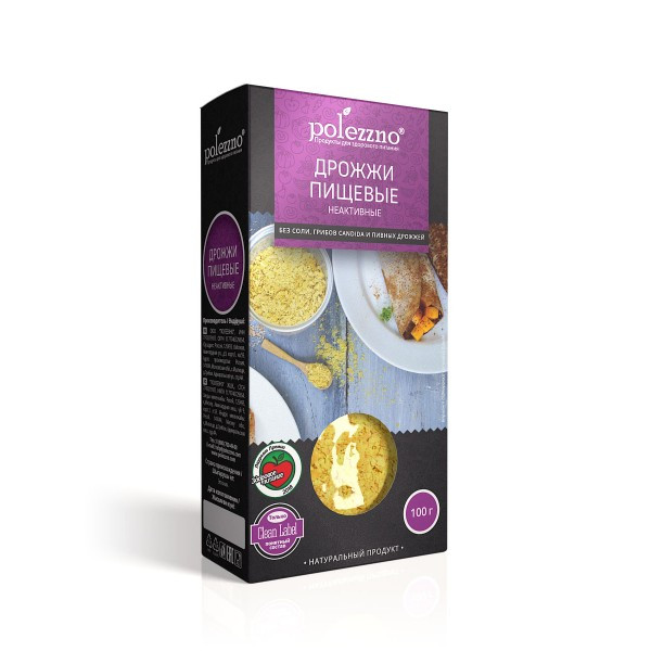 POLEZZNO Дрожжи пищевые неактивные (в хлопьях) 100 г POLEZZNO Дрожжи пищевые неактивные (в хлопьях) 100 г