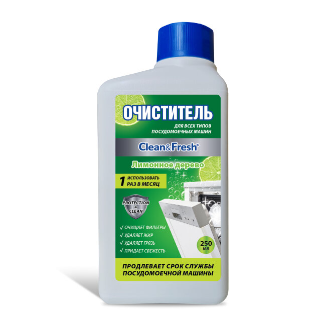 Clean&Fresh Очиститель для ПММ 250мл Лимонное дерево Clean&Fresh Очиститель для ПММ 250мл Лимонное дерево