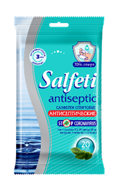 Salfeti №20 Antiseptic спирт, STOP CORONAVIRUS салфетки влажные Salfeti №20 Antiseptic спирт, STOP CORONAVIRUS салфетки влажные
