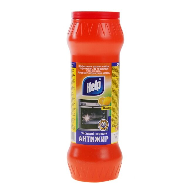 Чистящий порошок Антижир "Help" Лимон 400 г Чистящий порошок Антижир "Help" Лимон 400 г