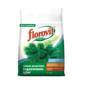Удобрение Флоровит гранулированное против побурения хвои, 1кг