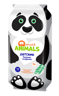Smart Animals салфетки влажные 50 mix Smart Animals салфетки влажные 50 mix