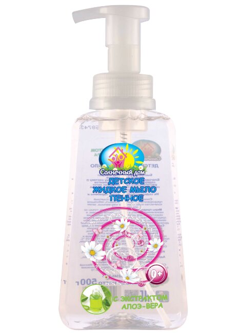 Жидкое мыло пенное "Солнечный Дом" Детское 500 г Жидкое мыло пенное "Солнечный Дом" Детское 500 г