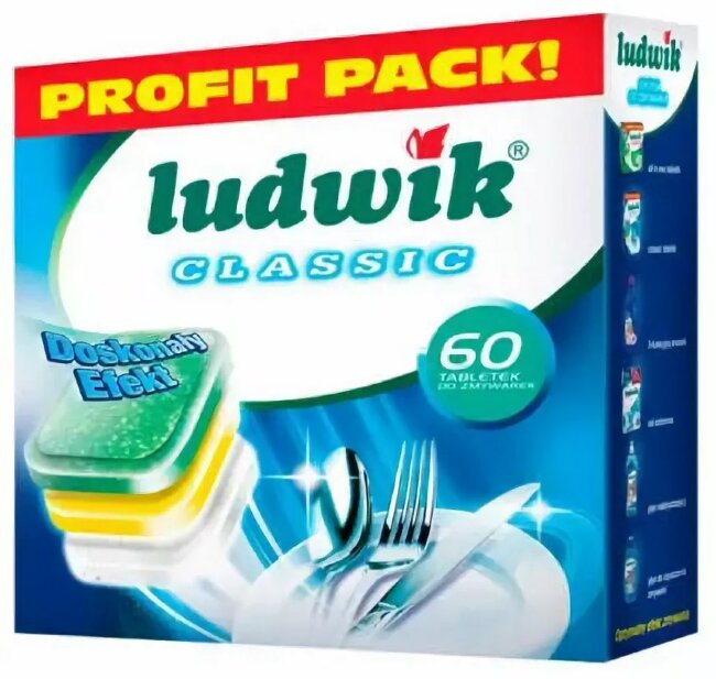 Ludwik Classic без Фосфатов Таблетки для ПММ 60шт