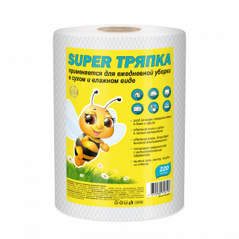 Пчёлка Super Тряпка №220 Сухие полотенца в рулоне (улей)