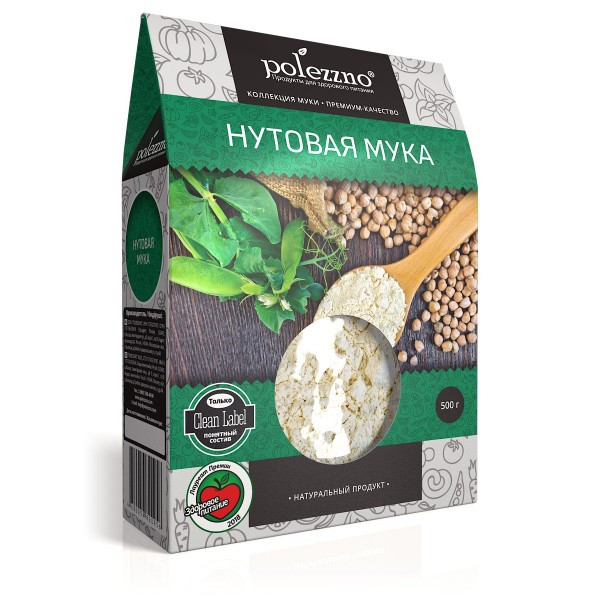 POLEZZNO Нутовая мука 500г POLEZZNO Нутовая мука 500г